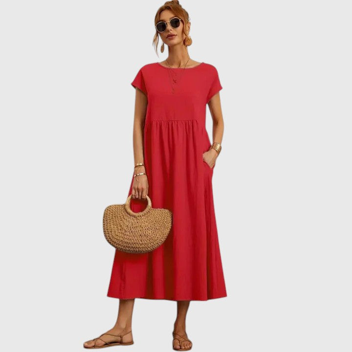 Guinevere | Crew Neck Midi Dress