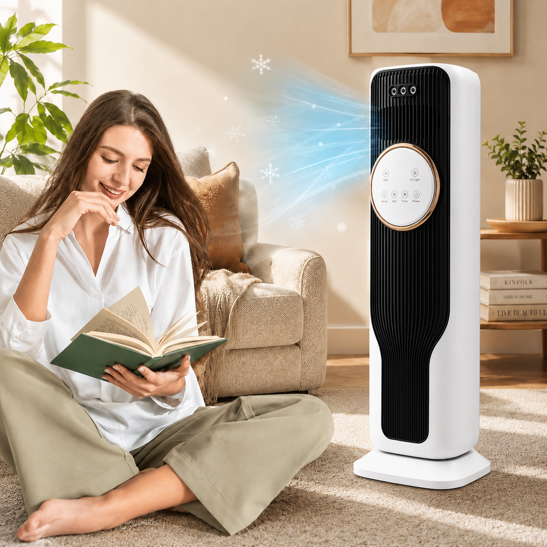 Portable Air Cooler & Heater with 4-in-1 Comfort Control
