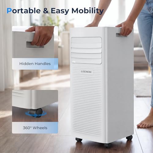 9000 BTU Portable Air Conditioner Dehumidifier Fan Summer