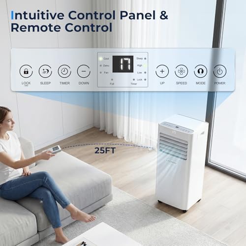 9000 BTU Portable Air Conditioner Dehumidifier Fan Summer