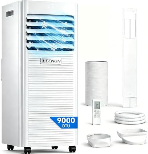 9000 BTU Portable Air Conditioner Dehumidifier Fan Summer