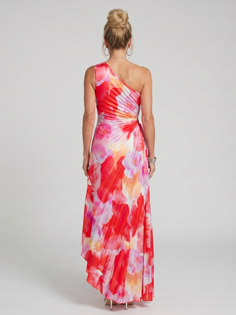 Sasha | Pleated Sleeveless Midi Dress