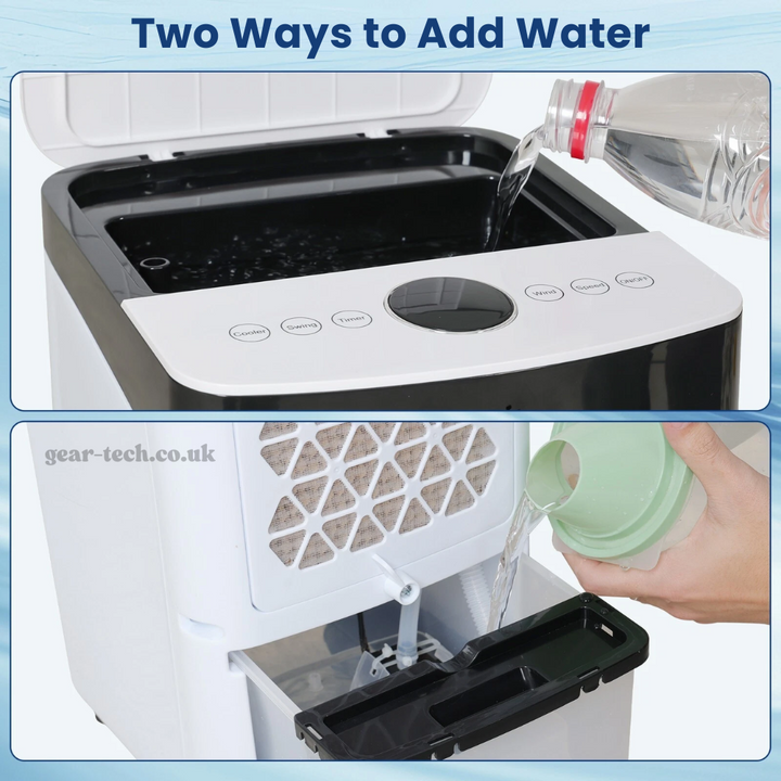 Portable Windowless Air Cooler with Remote Control – 3-in-1 Air Cooler, Fan and Humidifier for Home and Office