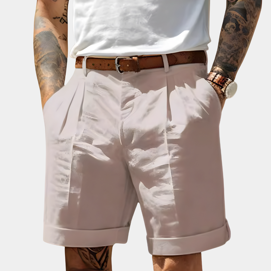 Isaac | Belted Shorts