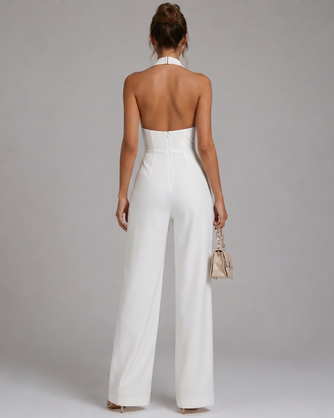 Maia | Wide-Leg Halter Jumpsuit