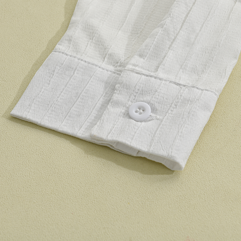 Gideon | Striped Tiered Collared Summer Shirt