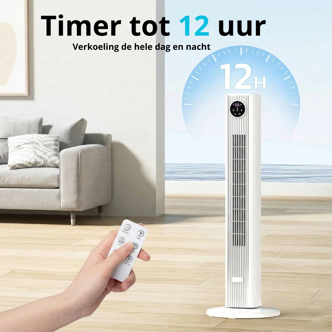 Portable air conditioner - powerful tower fan for bedroom and living room