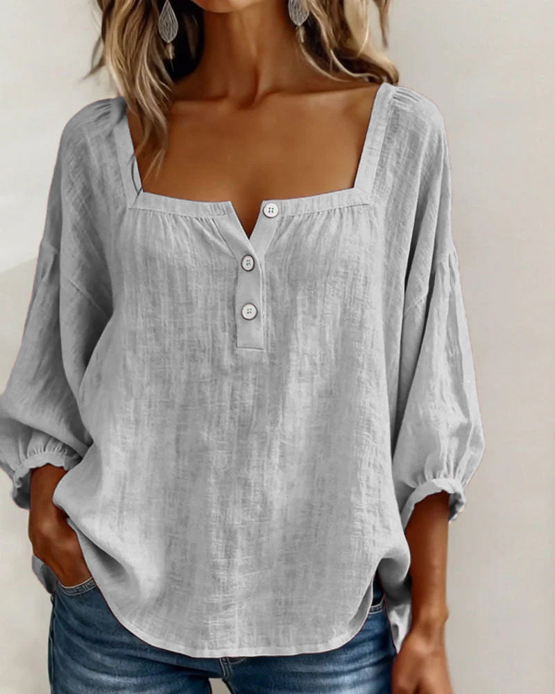 Georgia | Printed Three-Quarter Blouse