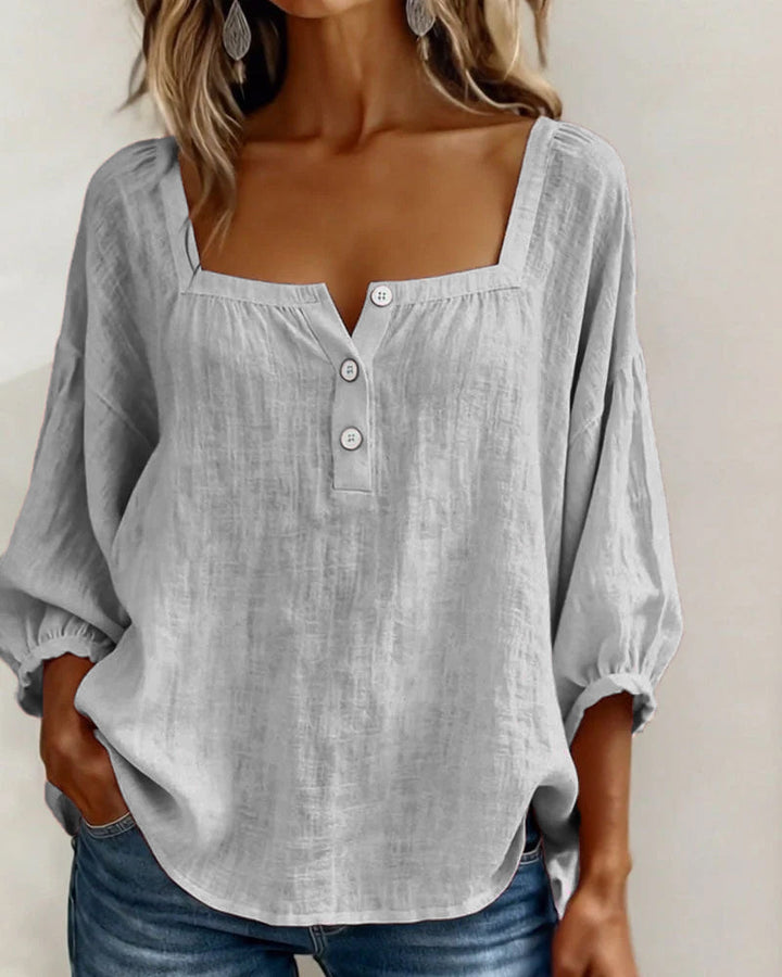 Georgia | Printed Three-Quarter Blouse