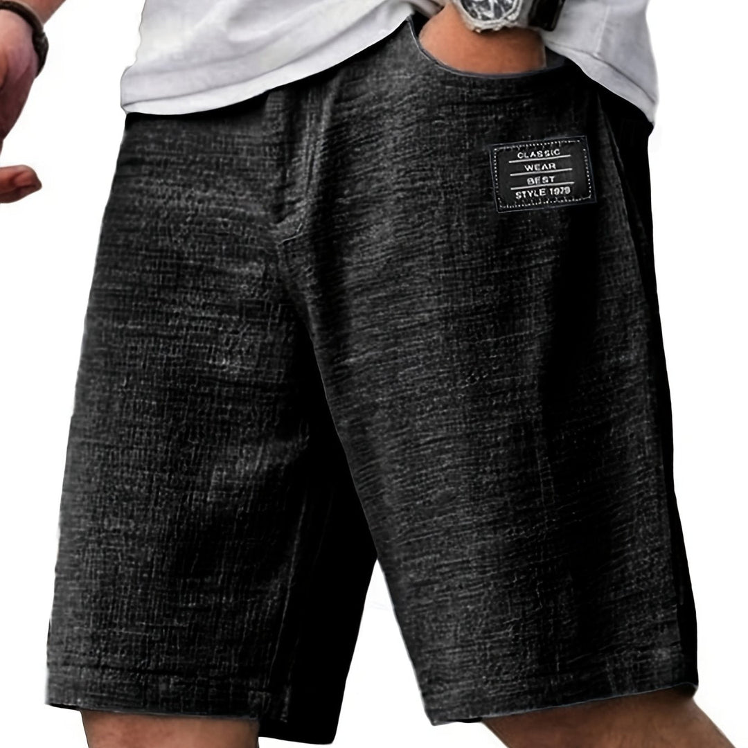 Marshall | Men's Shorts Elastic Waist Side Pocket Relaxed Fit Summer Casual Shorts