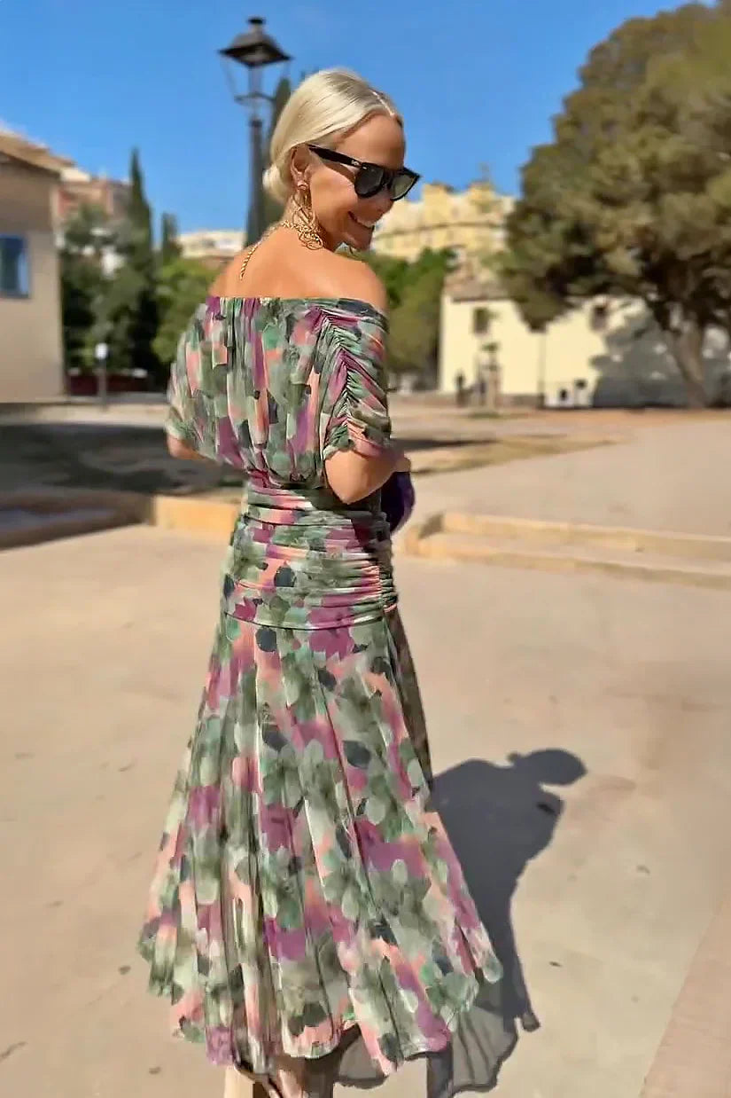 Noa | Pleated Maxi Dress