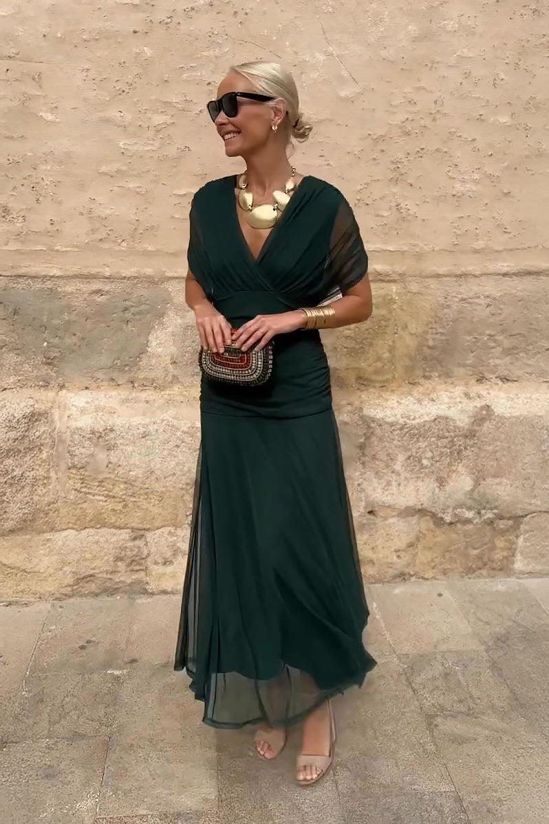 Noa | Pleated Maxi Dress