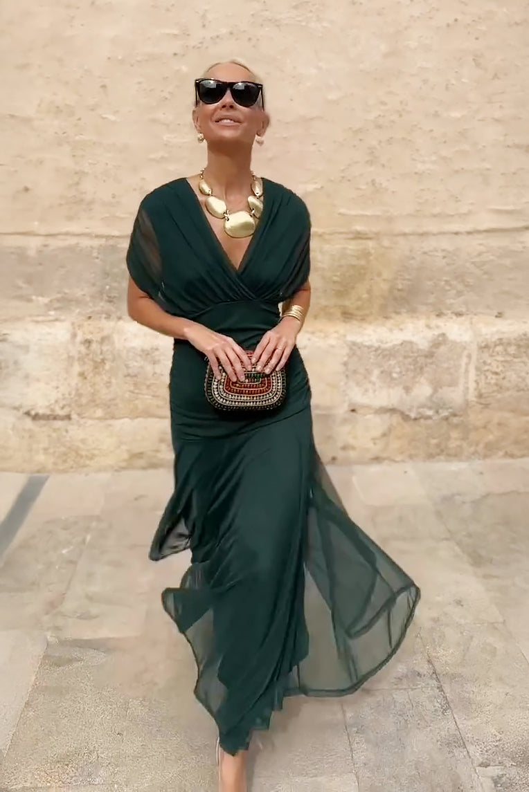 Noa | Pleated Maxi Dress