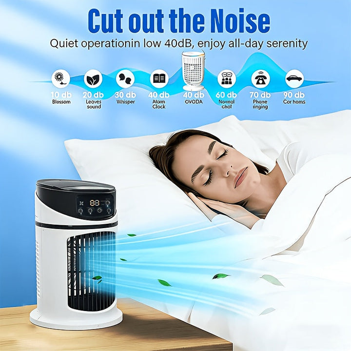 Portable Mist Cooling Fan - Adjustable, Quiet - Home & Outdoor Use