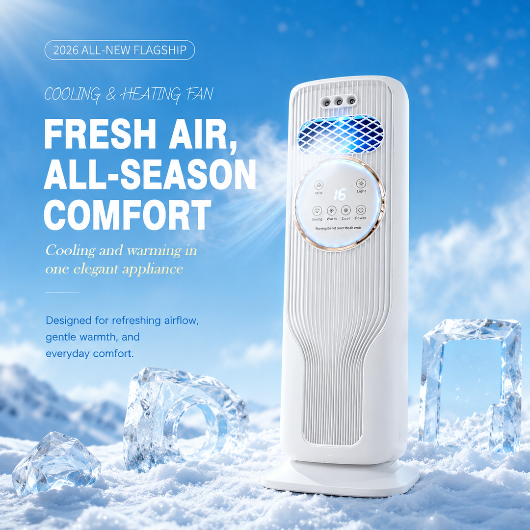 Portable Air Cooler & Heater with 4-in-1 Comfort Control