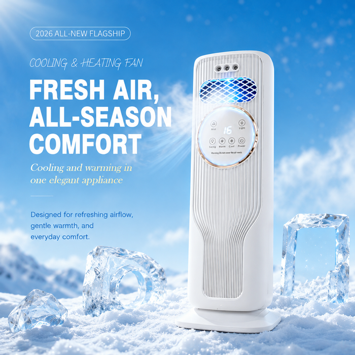 Portable Air Cooler & Heater with 4-in-1 Comfort Control