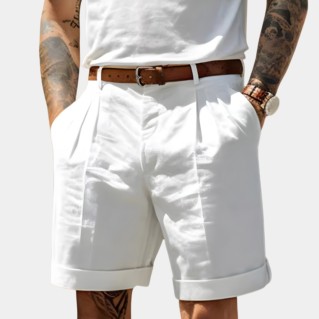 Isaac | Belted Shorts