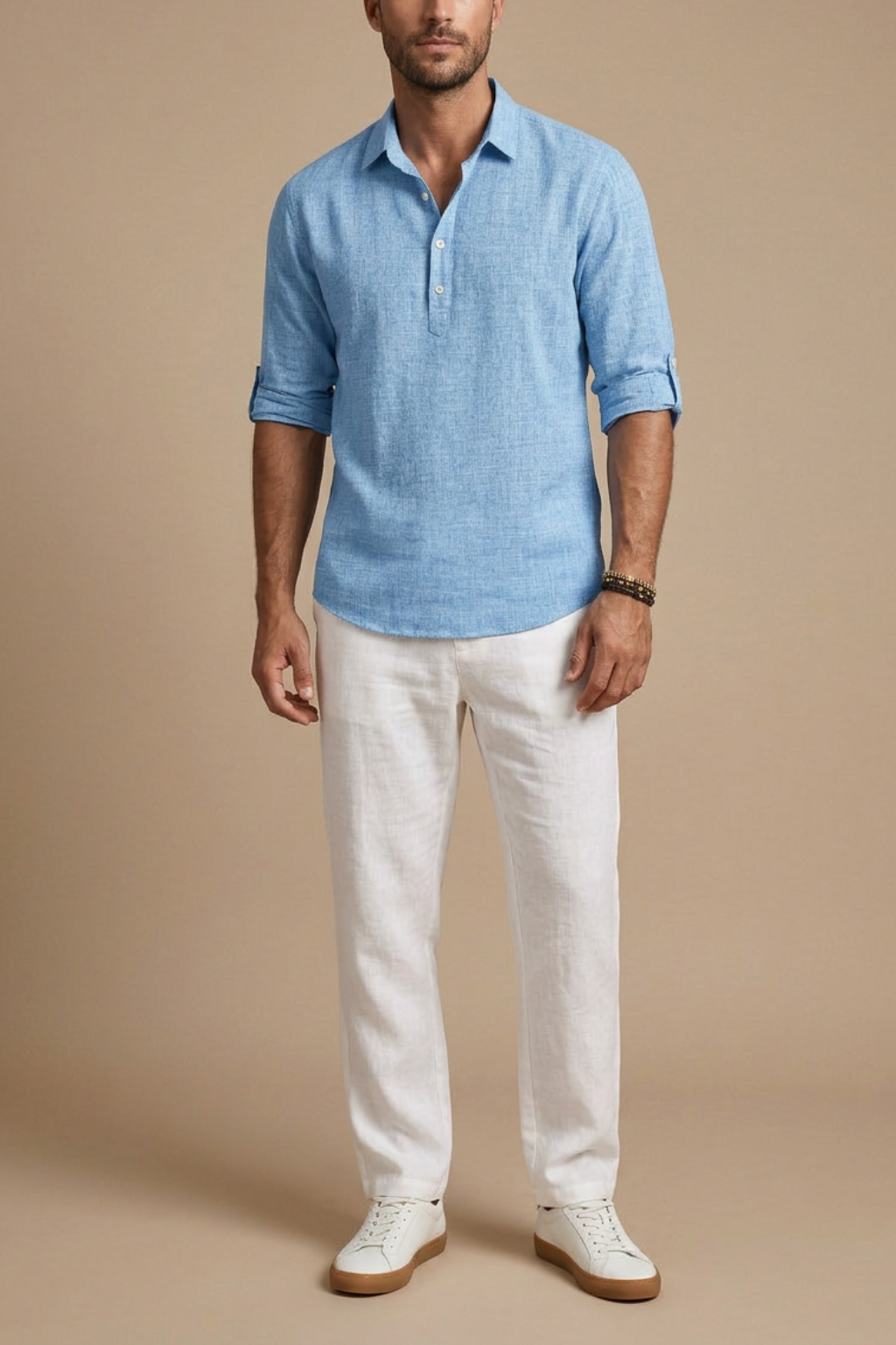 Leander | Textured Polo Shirt