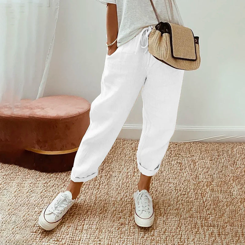 Anaïs | Printed Drawstring Trousers