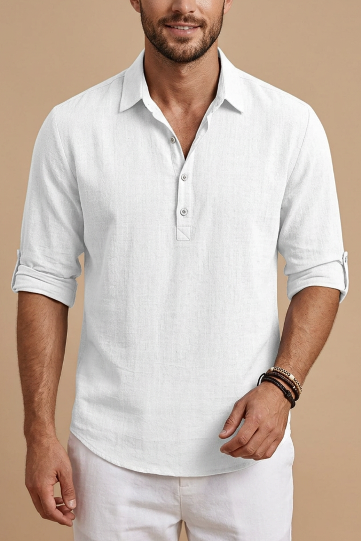 Leander | Textured Polo Shirt