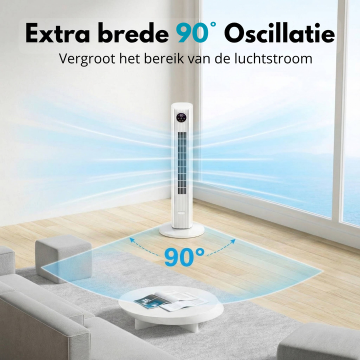 Portable air conditioner - powerful tower fan for bedroom and living room