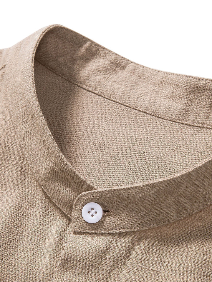 Giles | Button-Front Collared Two-Piece Set