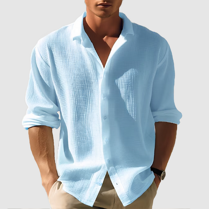 Torin | Printed Button-Front Collared Summer Shirt