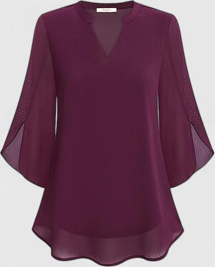 Francesca | A-Line V-Neck Blouse
