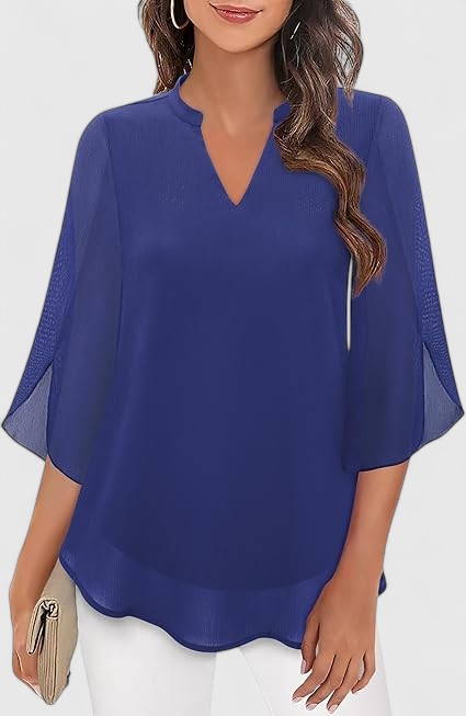 Francesca | A-Line V-Neck Blouse