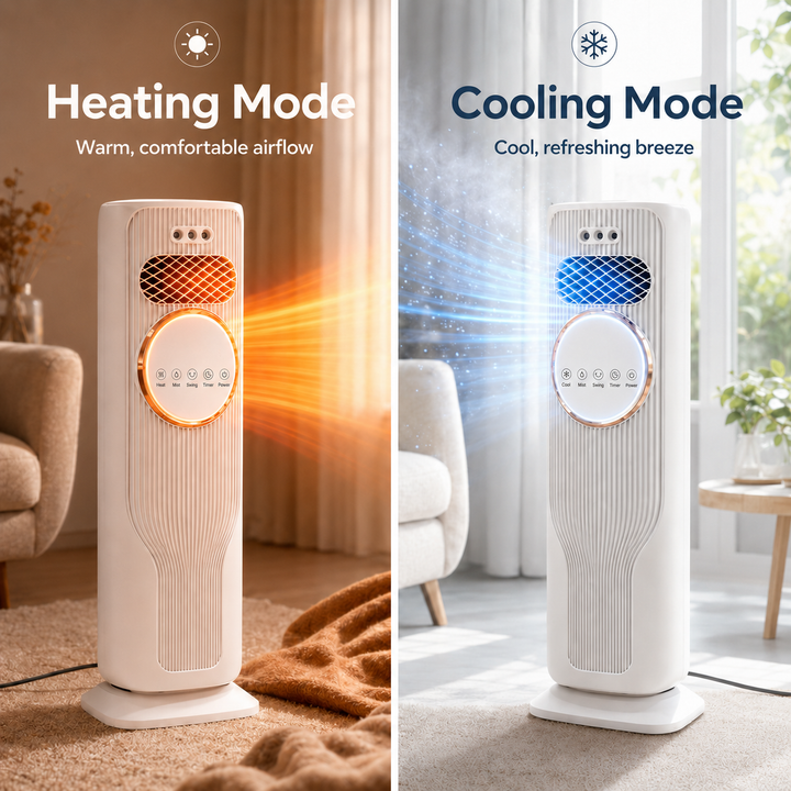 Portable Air Cooler & Heater with 4-in-1 Comfort Control