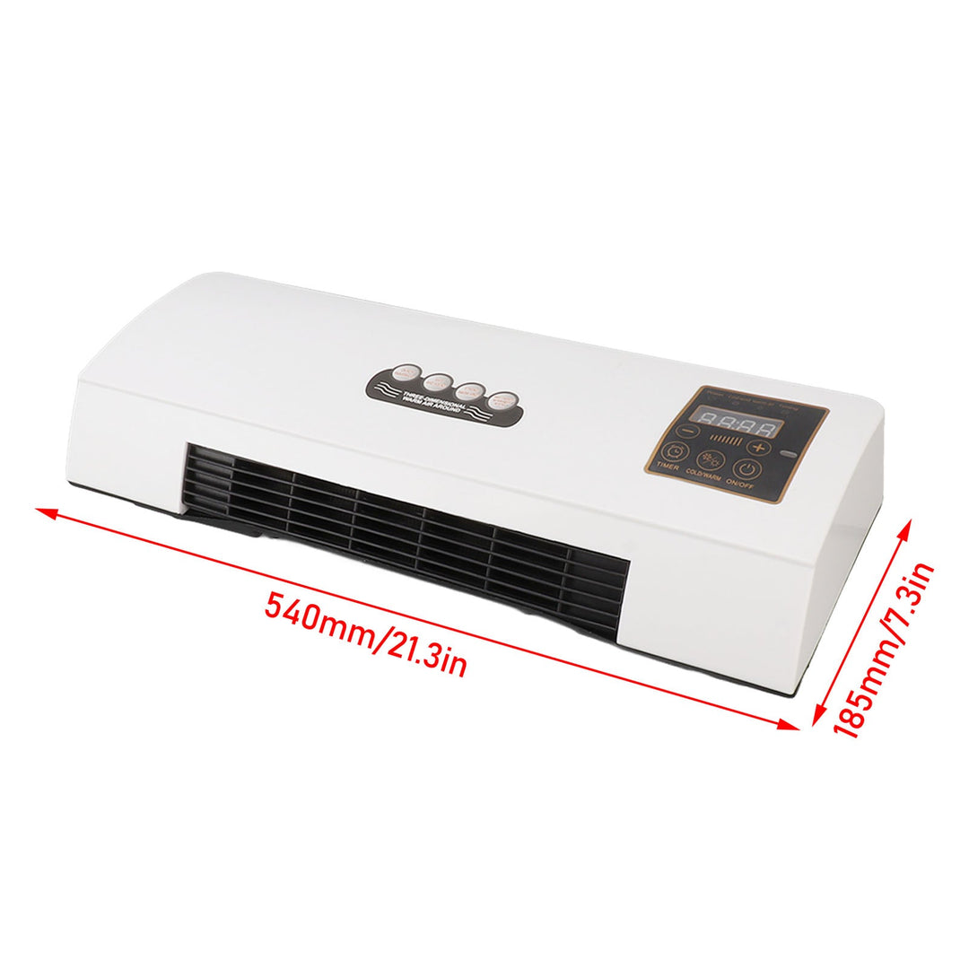 Air Conditioner Wall Mount 1800W 4-in-1 Climate Unit Cooling Heating Fan Dehumidifier LCD Remote Control 10m Timer 23dB Bedroom Office | Sansoti