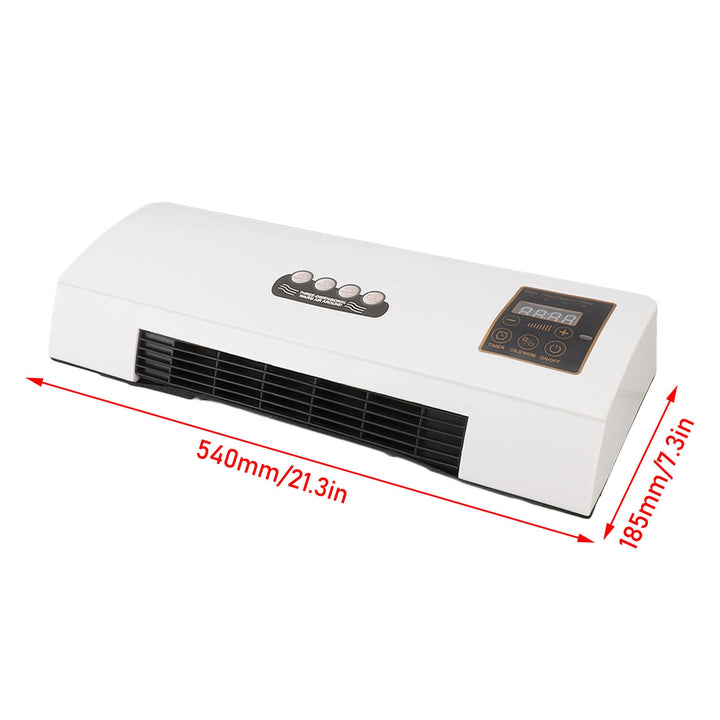 Air Conditioner Wall Mount 1800W 4-in-1 Climate Unit Cooling Heating Fan Dehumidifier LCD Remote Control 10m Timer 23dB Bedroom Office | Sansoti