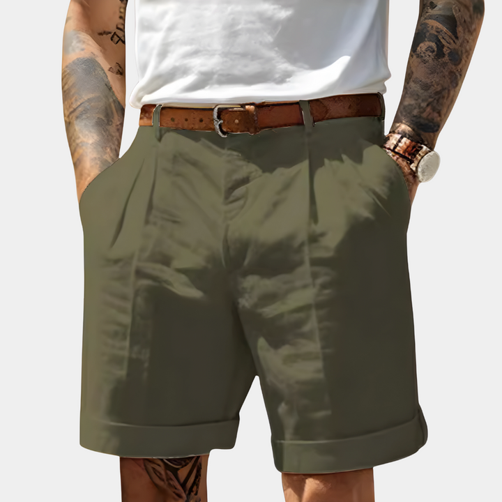 Isaac | Belted Shorts