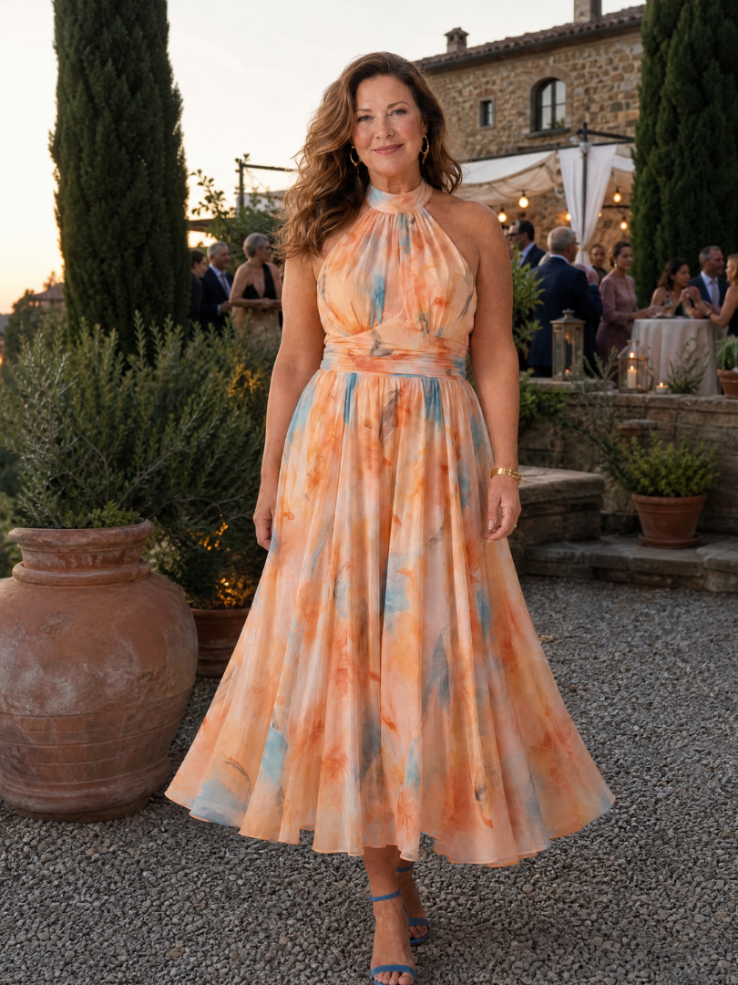 Carys | Halter Midi Dress
