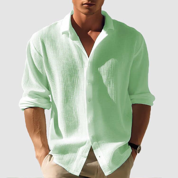 Torin | Printed Button-Front Collared Summer Shirt