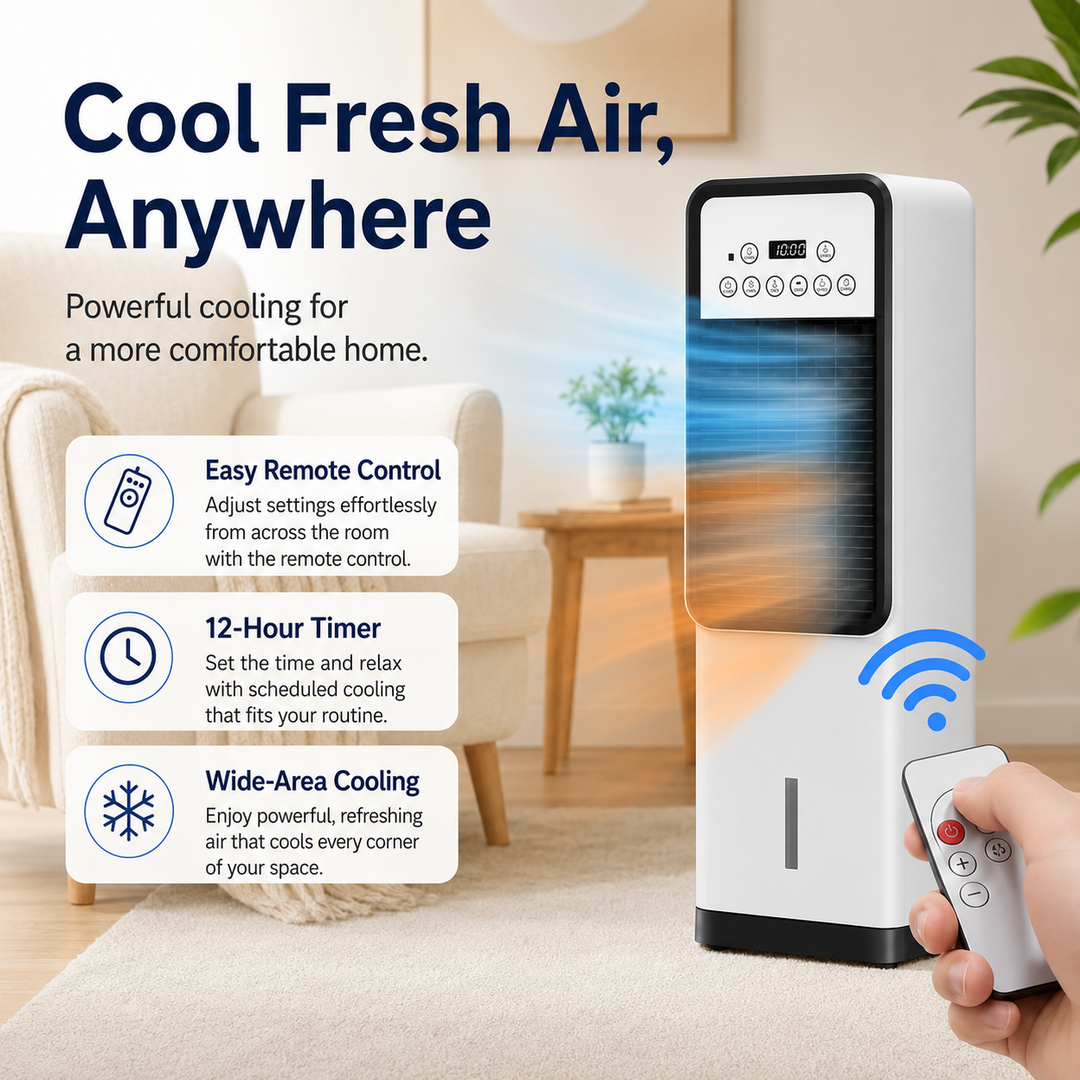 4-in-1 Portable Air Conditioner with Remote Control