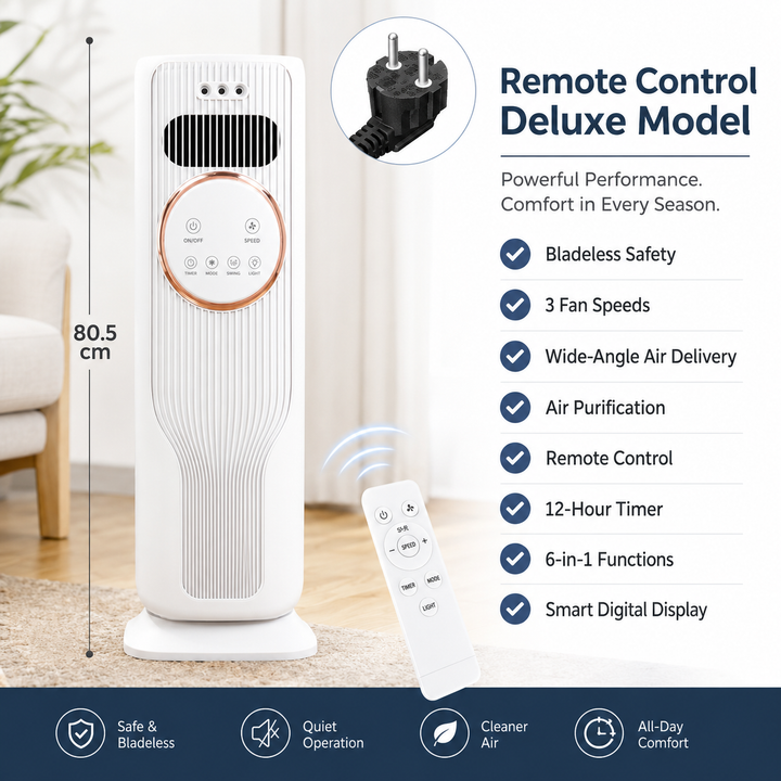 Portable Air Cooler & Heater with 4-in-1 Comfort Control