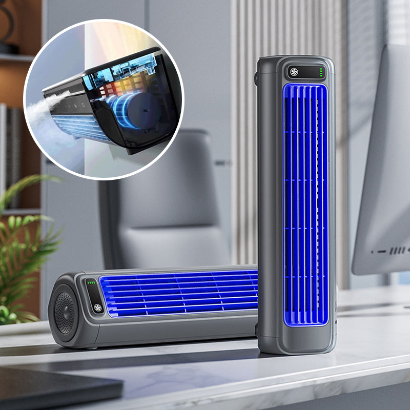 KoelBries Portable Air Cooler Rechargeable Compact Fan Model
