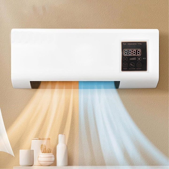 Mobile Wall Air Conditioner 4-in-1 Cooling Heating Ventilation Dehumidification Quiet Timer LCD White | Sansoti
