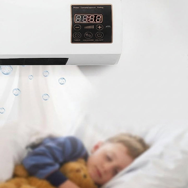 Mobile Wall Air Conditioner 4-in-1 Cooling Heating Ventilation Dehumidification Quiet Timer LCD White | Sansoti