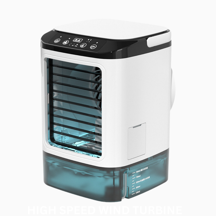 Portable Air Cooler | 3-in-1 Personal Air Cooler with Humidifier & Rechargeable Battery | Compact Cooling Fan with LED Light