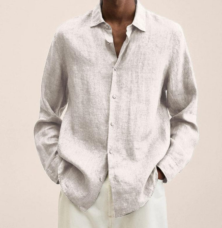 Edmund | Button-Front Collared Summer Shirt