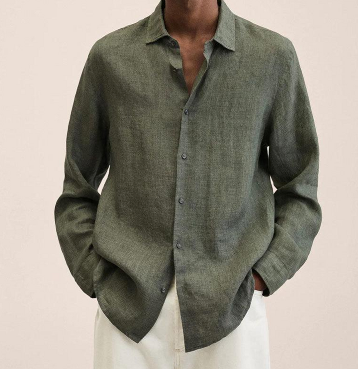 Edmund | Button-Front Collared Summer Shirt