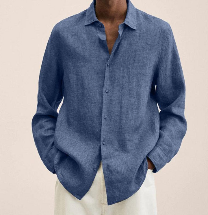 Edmund | Button-Front Collared Summer Shirt