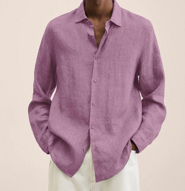 Edmund | Button-Front Collared Summer Shirt