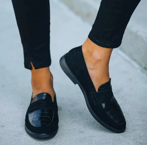 Lillian | Women's Loafers Apron Toe Slip-On Low Sole Everyday Casual Loafers