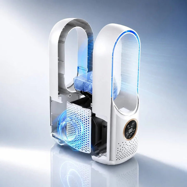 Bladeless Tower Fan for Desk – Quiet