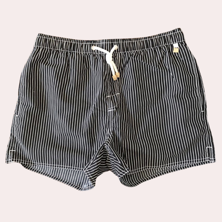 Carl | Striped Drawstring Swim Shorts