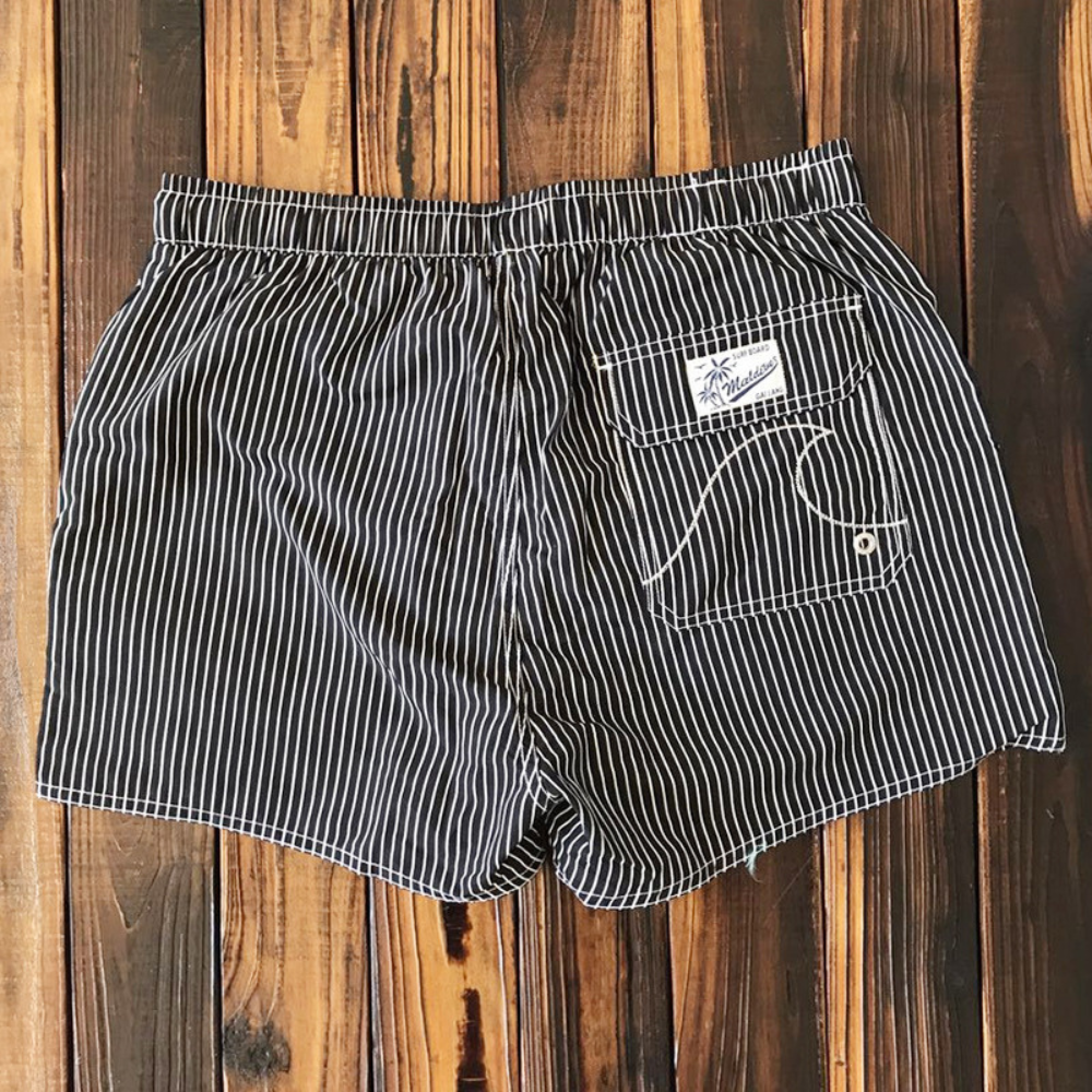 Carl | Striped Drawstring Swim Shorts