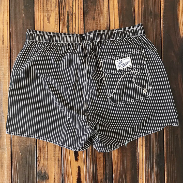 Carl | Striped Drawstring Swim Shorts